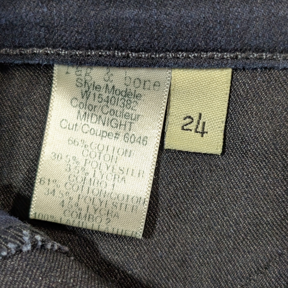 Rag & Bone Grand Prix Motocross Skinny Jeans Women's 24 Midnight Blue - Picture 10 of 14